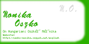 monika oszko business card